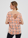 Moodo Moodo Orangefarbenes Damen-T-Shirt