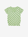Moodo Grünes Damen-Polka-Dot-Shirt Moodo