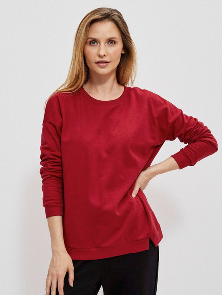 Moodo Roter Damen-Kapuzenpullover Moodo