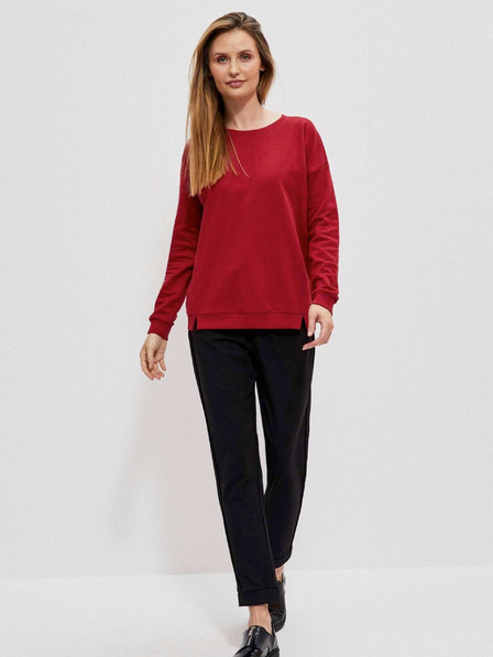 Moodo Roter Damen-Kapuzenpullover Moodo