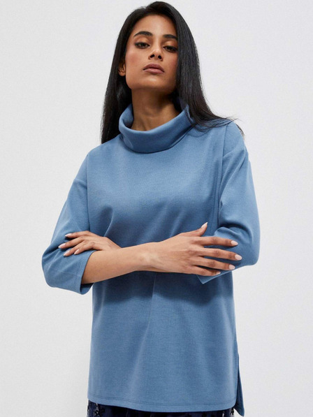 Moodo Blauer Damen-Kapuzenpullover Moodo