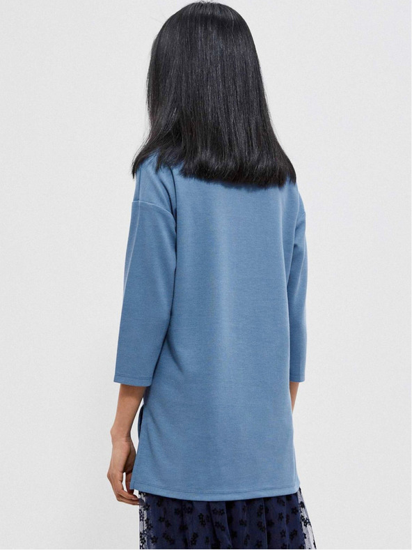 Moodo Blauer Damen-Kapuzenpullover Moodo