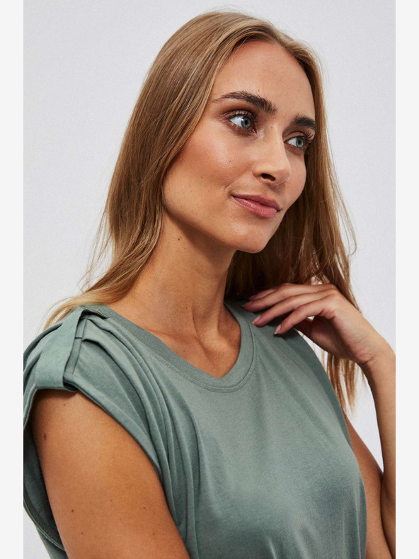 Moodo Grünes Damen-Chinohemd Moodo