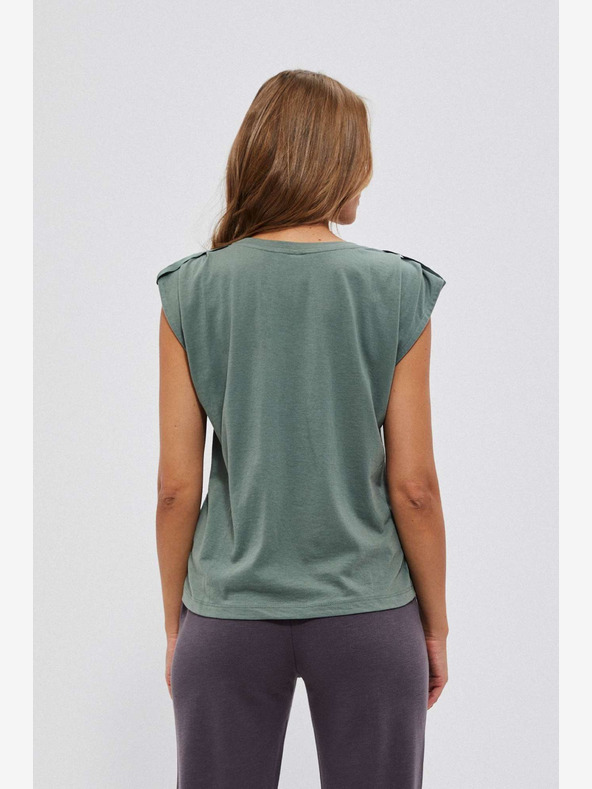 Moodo Grünes Damen-Chinohemd Moodo