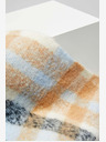 Moodo Moodo Orange und Blau kariertes Damenhemd