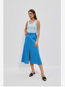Moodo Hellblaues bedrucktes Tank-Top Moodo