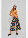 Moodo Orange bedrucktes T-Shirt Moodo