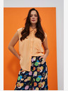 Moodo Orangefarbene Bluse Moodo