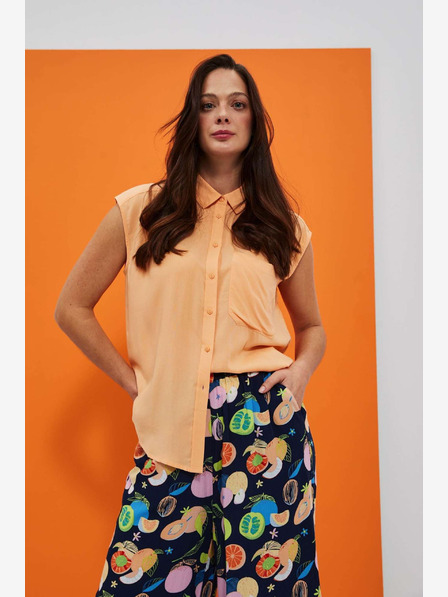 Moodo Orangefarbene Bluse Moodo