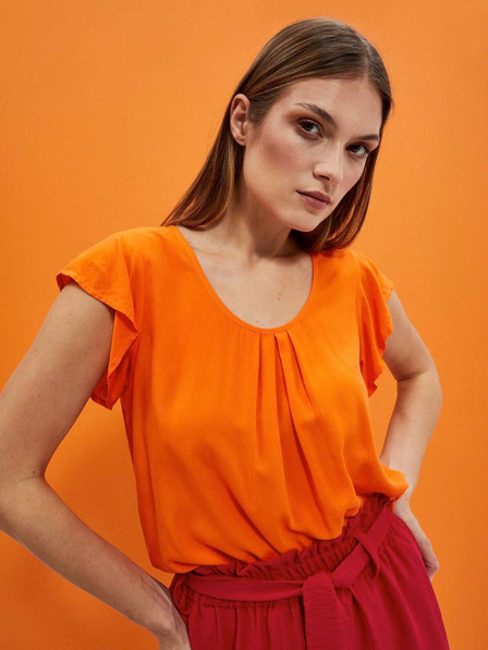 Moodo Orangefarbene Bluse Moodo