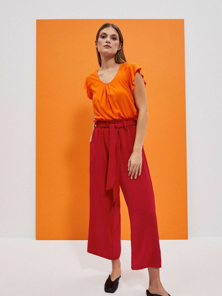 Moodo Orangefarbene Bluse Moodo