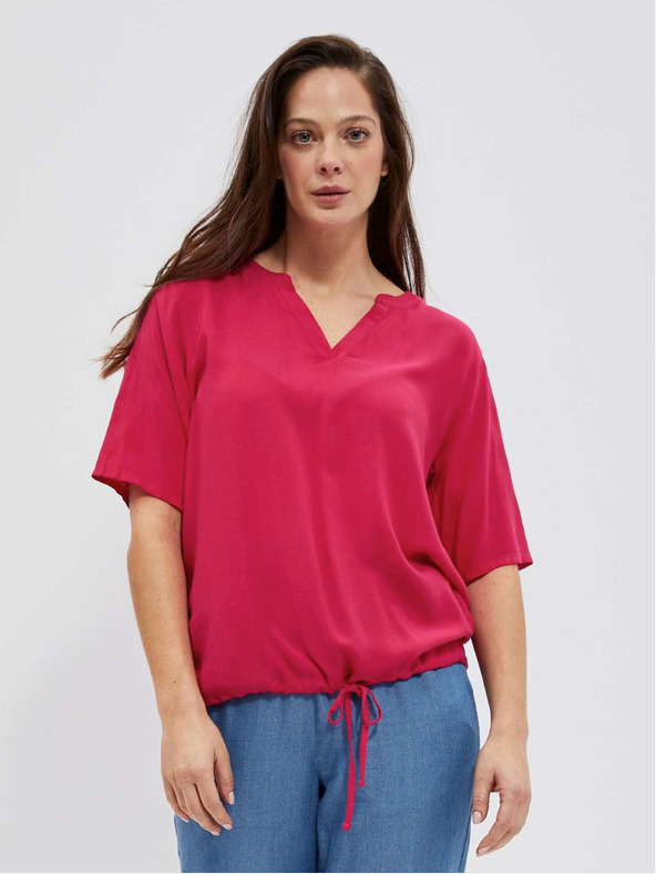 Moodo Dunkelrosa Neckholder-Top Moodo