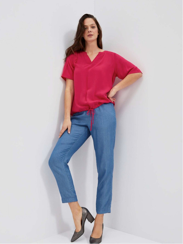 Moodo Dunkelrosa Neckholder-Top Moodo