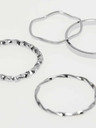 Moodo Set aus feinen Ringen in Silber Moodo