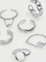 Moodo Satz Ringe in Silber Moodo