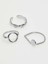 Moodo Satz Ringe in Silber Moodo
