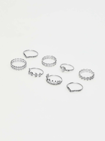 Moodo Satz Ringe in Silber Moodo