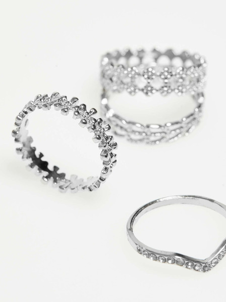 Moodo Satz Ringe in Silber Moodo
