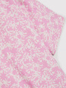 Moodo Hellrosa gemusterte Bluse mit Krawatte Moodo