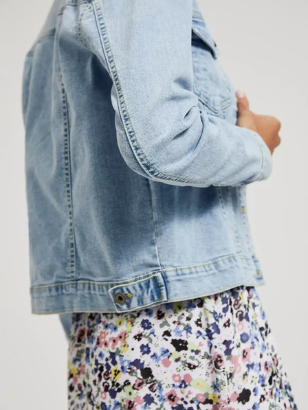 Moodo Hellblaue Jeansjacke mit Knöpfen Moodo