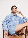 Moodo Kurze blaue Jeansjacke Moodo