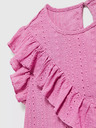 Moodo Rosa Rüschenbluse Moodo