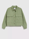 Moodo Olivgrüne Jacke mit Taschen und Kragen Moodo