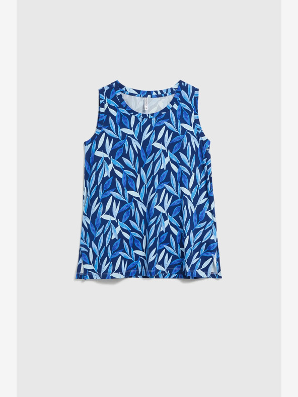 Moodo Dunkelblau gemustertes Top Moodo