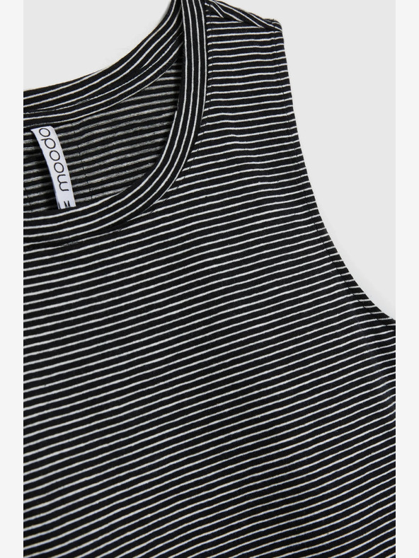 Moodo Schwarz gestreiftes Oberteil Moodo