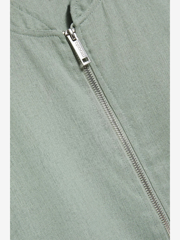 Moodo Grüner Bomber mit Reißverschluss Moodo