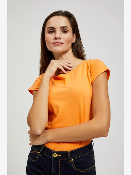 Moodo Orangefarbenes Moodo-T-Shirt