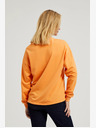 Moodo Orangefarbenes Sweatshirt mit V-Ausschnitt Moodo