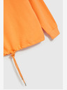 Moodo Orangefarbenes Sweatshirt mit V-Ausschnitt Moodo