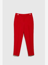 Moodo Rote gerade Hose mit Gürtel Moodo