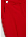 Moodo Rote gerade Hose mit Gürtel Moodo