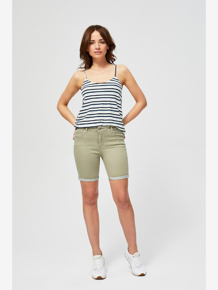 Moodo Grüne Moodo-Shorts für Damen