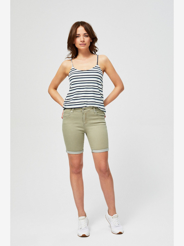 Moodo Grüne Moodo-Shorts für Damen
