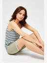 Moodo Grüne Moodo-Shorts für Damen