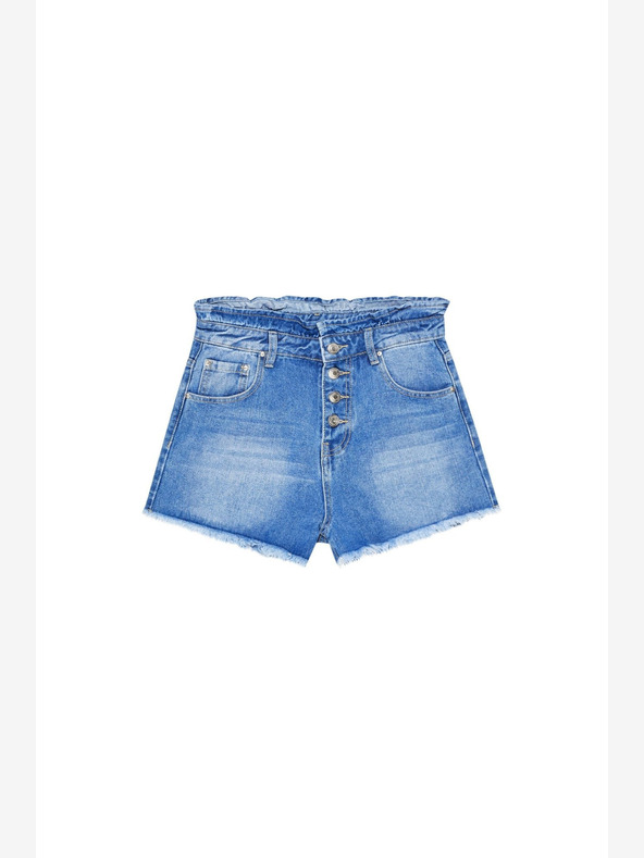 Moodo Blaue Damen Denim Shorts Moodo