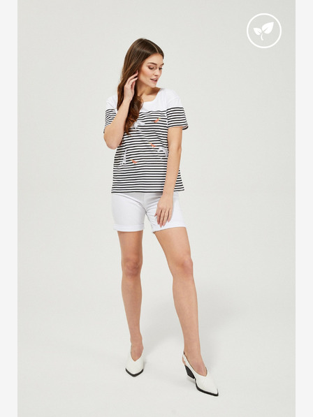 Moodo Weiße Damen Moodo Shorts
