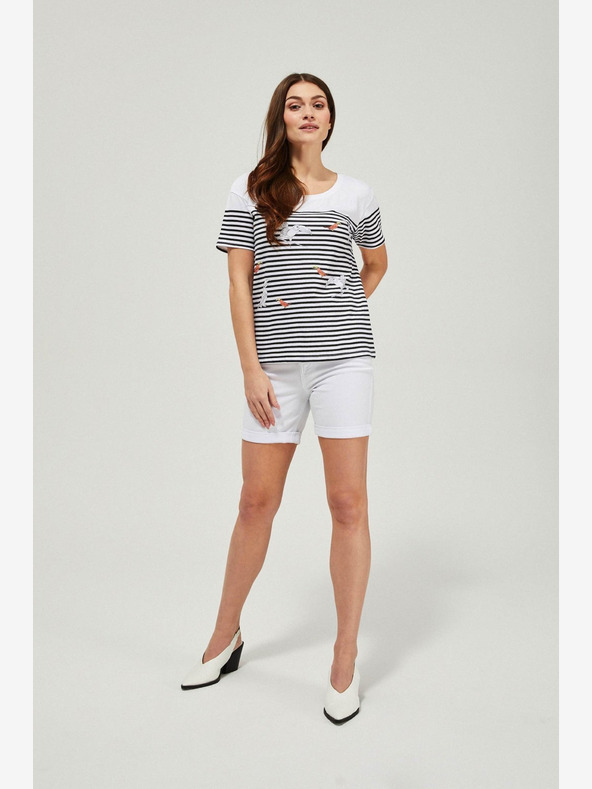 Moodo Weiße Damen Moodo Shorts