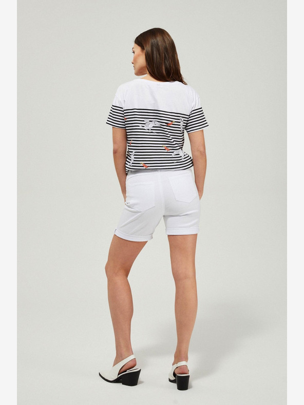 Moodo Weiße Damen Moodo Shorts