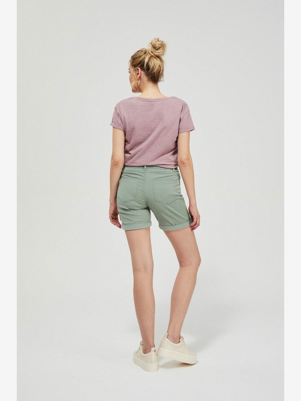 Moodo Grüne Moodo-Shorts für Damen