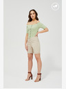 Moodo Beige Damen Shorts Moodo