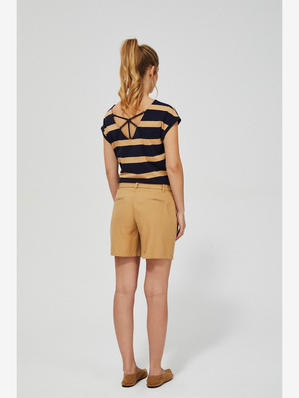 Moodo Beige Damen Shorts Moodo