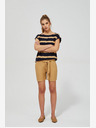 Moodo Beige Damen Shorts Moodo