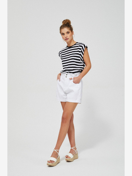 Moodo Weiße Damen Moodo Shorts
