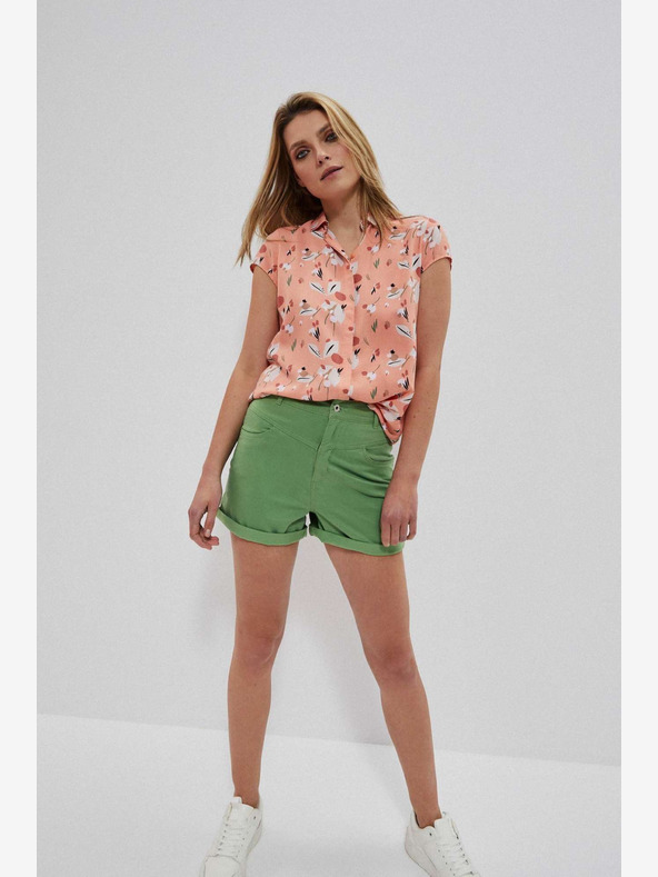 Moodo Grüne Moodo-Shorts für Damen