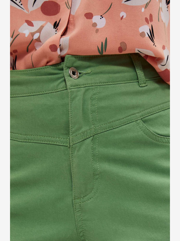 Moodo Grüne Moodo-Shorts für Damen