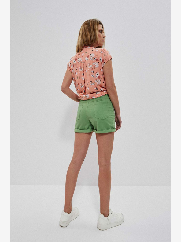 Moodo Grüne Moodo-Shorts für Damen